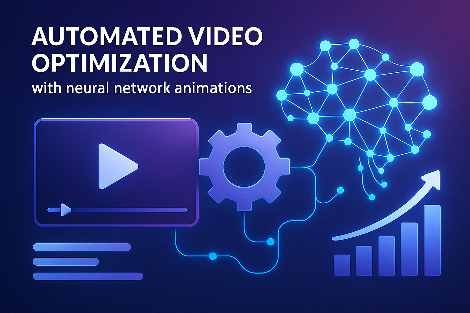 Automated video optimization tools with neural network animations