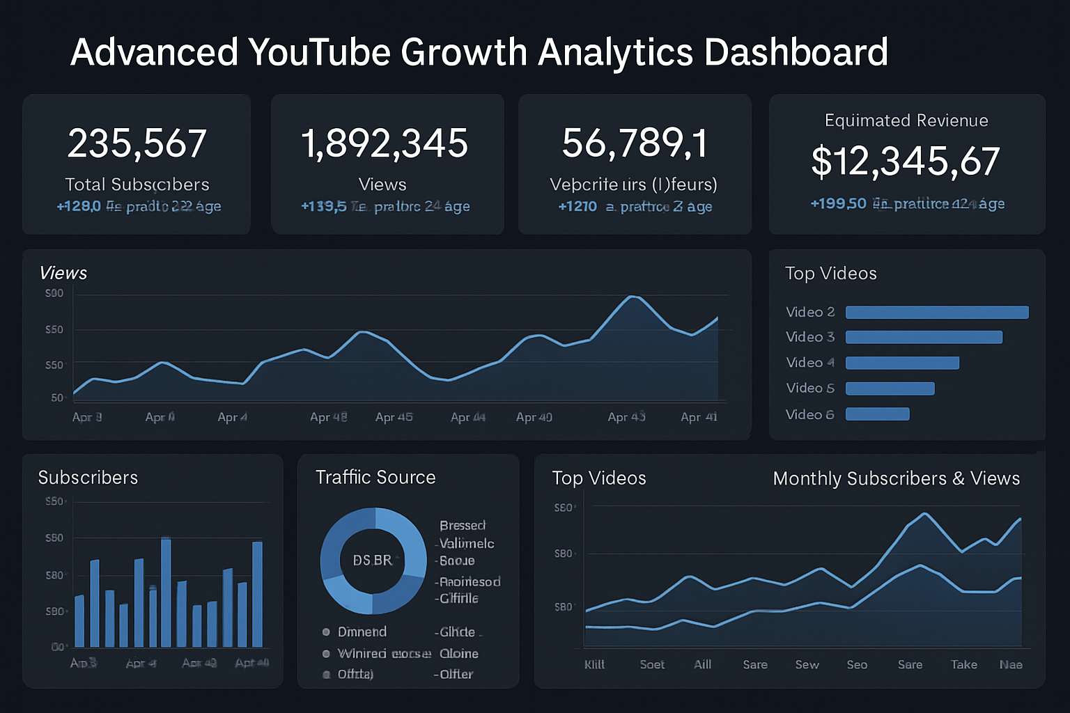 Advanced YouTube Growth Analytics Dashboard